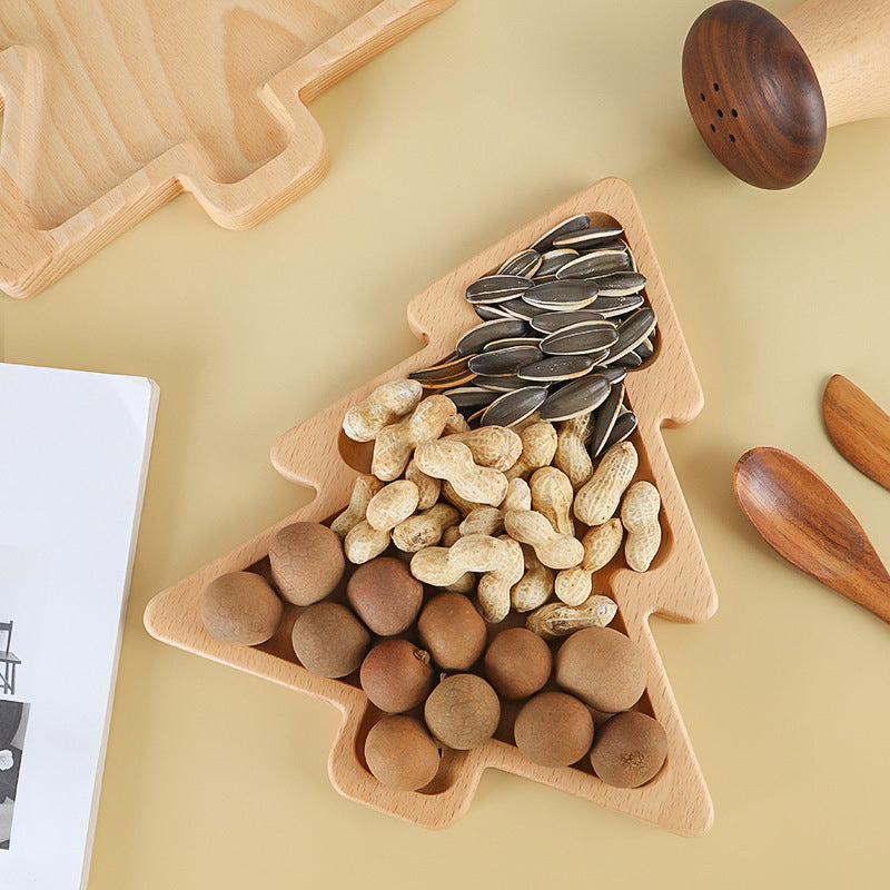 Custom Logo Christmas Wooden Snack Tray | Premium Corporate Gifts and Custom Gifts