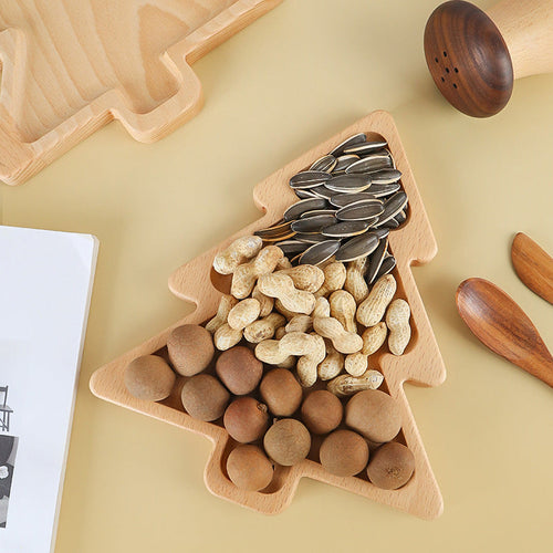 Custom Logo Christmas Wooden Snack Tray | Premium Corporate Gifts and Custom Gifts