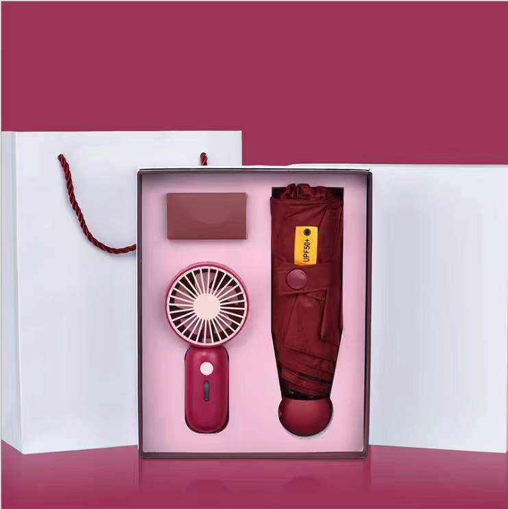 Custom Logo Colorful Mini Fan Business Gift Box | Premium Corporate Gifts and Custom Gifts