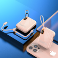 Custom Logo Compact power bank with cable lanyard | Premium Corporate Gifts and Custom Gifts
