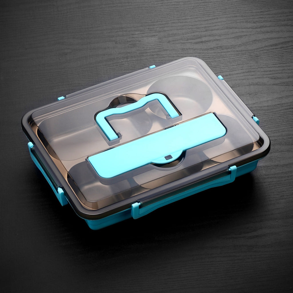 Custom Logo Stainless Steel Multi-Compartment Bento Box | Premium Corporate Gifts and Custom Gifts